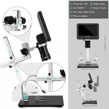 Load image into Gallery viewer, All-Purpose 2000x Microscope Kit with HD Video &amp; LCD Display for Home &amp; School