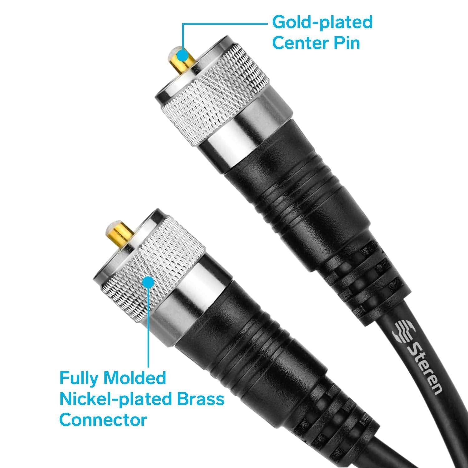 Durable 100 ft RG8X Coax Cable for Indoor/Outdoor Radio Installations