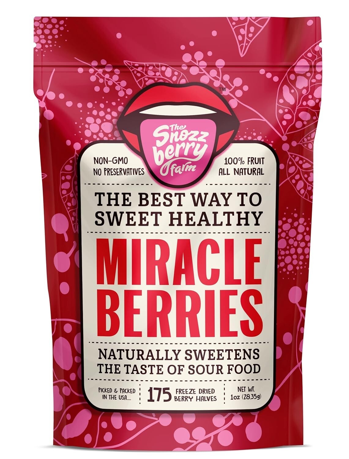 175 Premium Freeze-Dried Miracle Berries | A Fun Way to Cut Sugar and Cravings