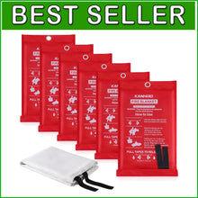 Load image into Gallery viewer, Emergency Fire Blanket 6-Pack - 39" Fiberglass Fire Suppression for Home Safety