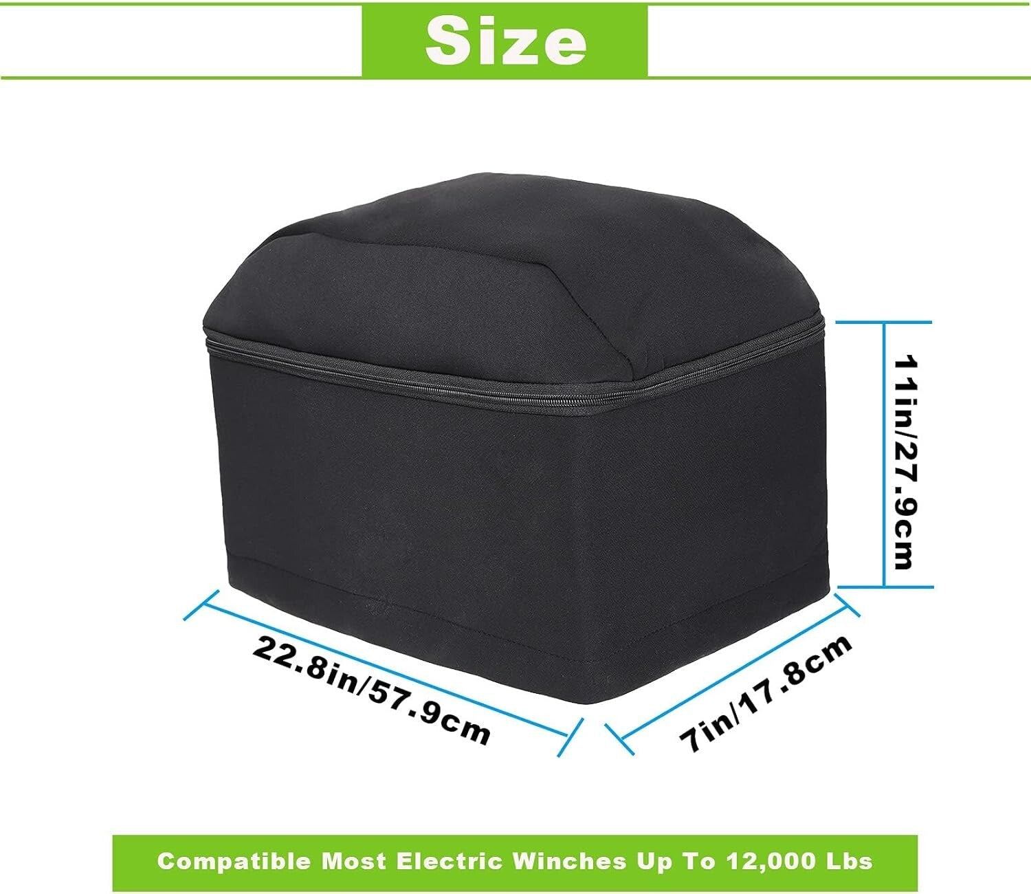 Weather-Resistant Winch Protective Cover - Dust-Proof & Waterproof - 2pcs Set