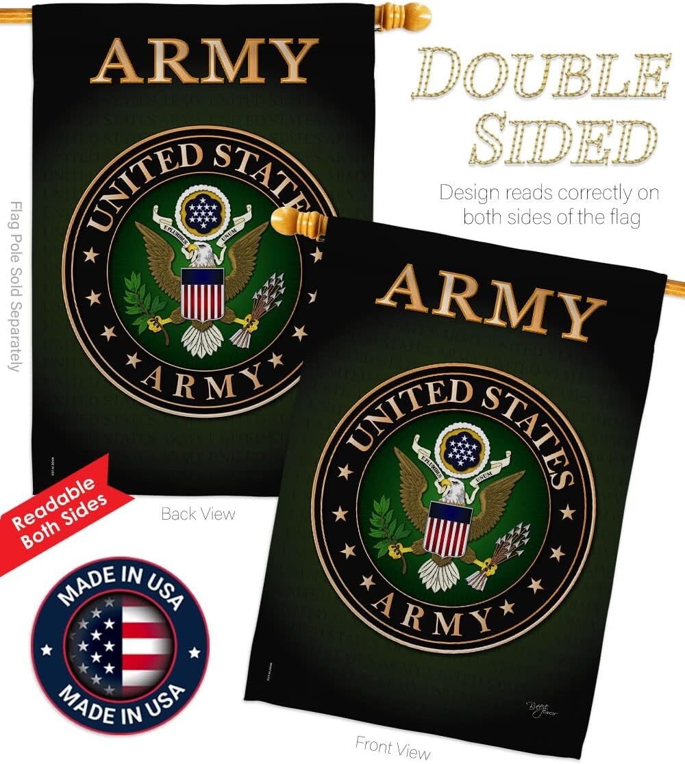 Elegant 28" x 40" Patriotic Veteran Garden Flag with Complete Mounting Kit