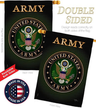 Load image into Gallery viewer, Elegant 28" x 40" Patriotic Veteran Garden Flag with Complete Mounting Kit
