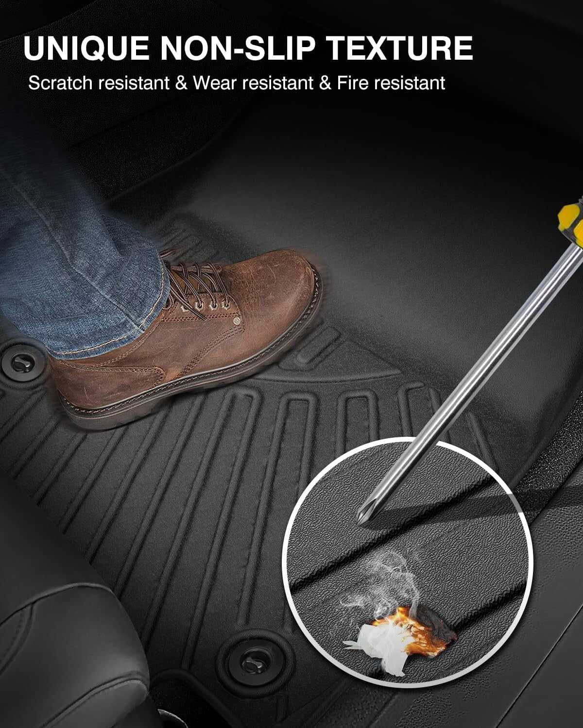 Custom-Fit Heavy Duty Floor Liners for 2024 2025 Subaru Crosstrek - Easy Clean