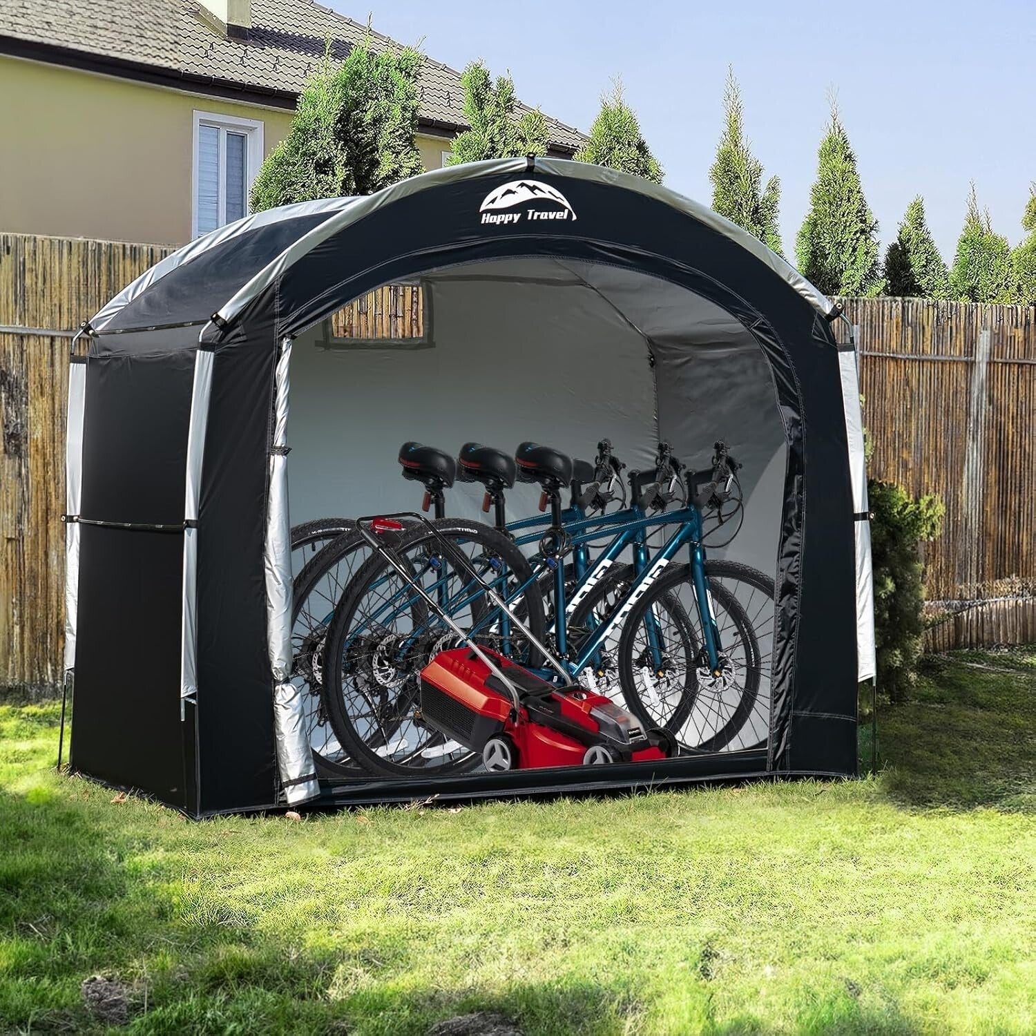 Waterproof Bike Storage Tent for 2-8 Bikes – Outdoor Protection with Ventilation