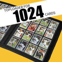 Load image into Gallery viewer, Comprehensive Black Card Portfolio - 16-Pocket for Baseball, Yu-Gi-Oh &amp; More