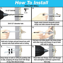 Load image into Gallery viewer, SNAPTOGGLE 100-Pack Drywall Anchors - 1/4-in Toggle Bolts Hold 265 lbs Each