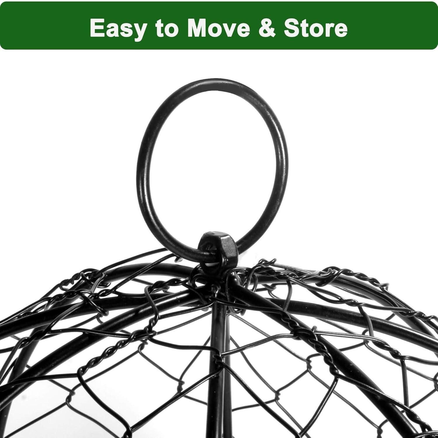 Durable 6-Pack Plant Protectors - 13" Diameter Garden Cloches Against Pests