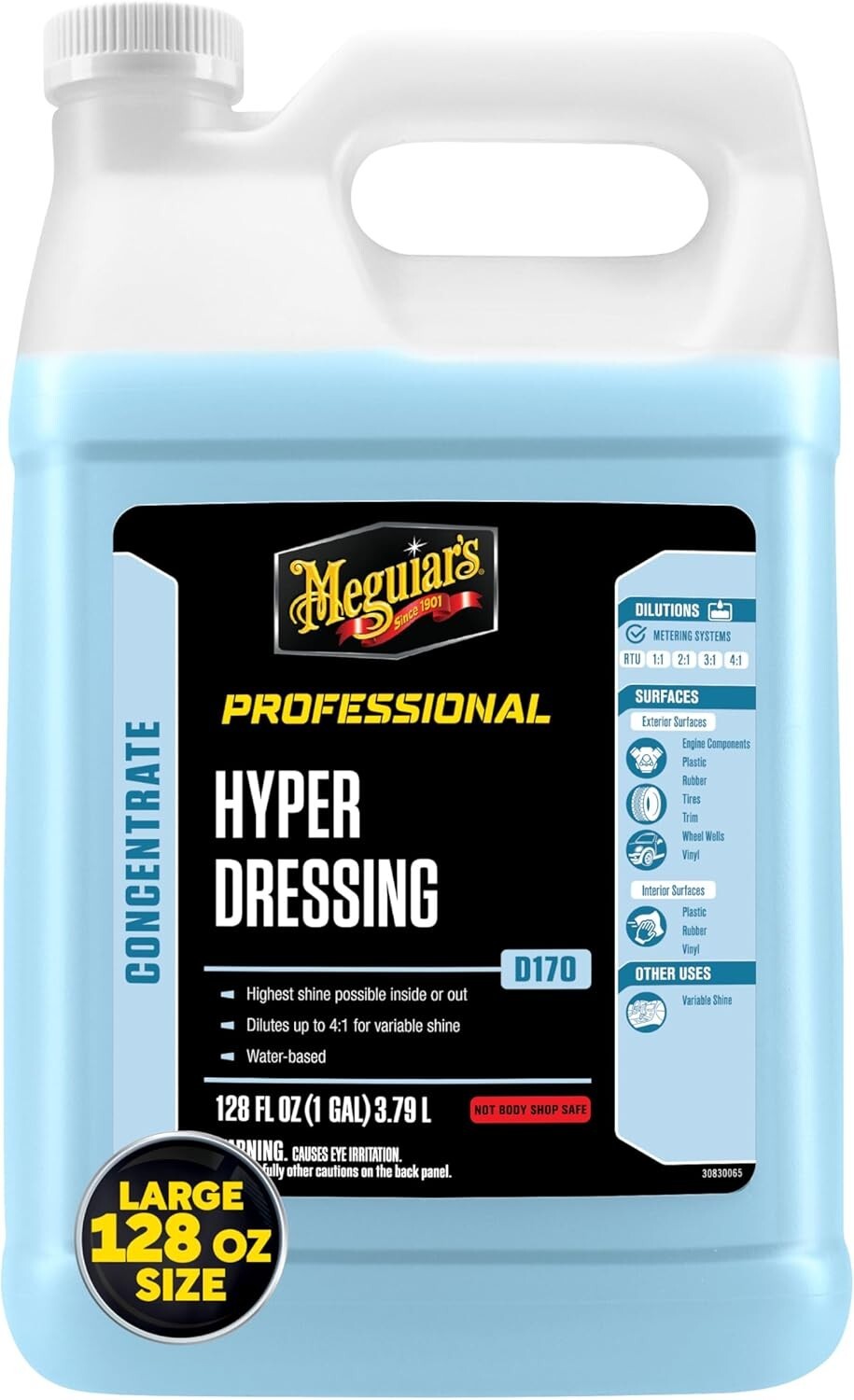 Hyper Dressing 1 Gallon - Advanced Shine for Interior and Exterior Car Surfaces