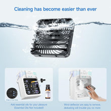 Load image into Gallery viewer, Personal Air Cooler with 1200ml Tank, 3 Speeds &amp; 7 Night Lights - Compact Design