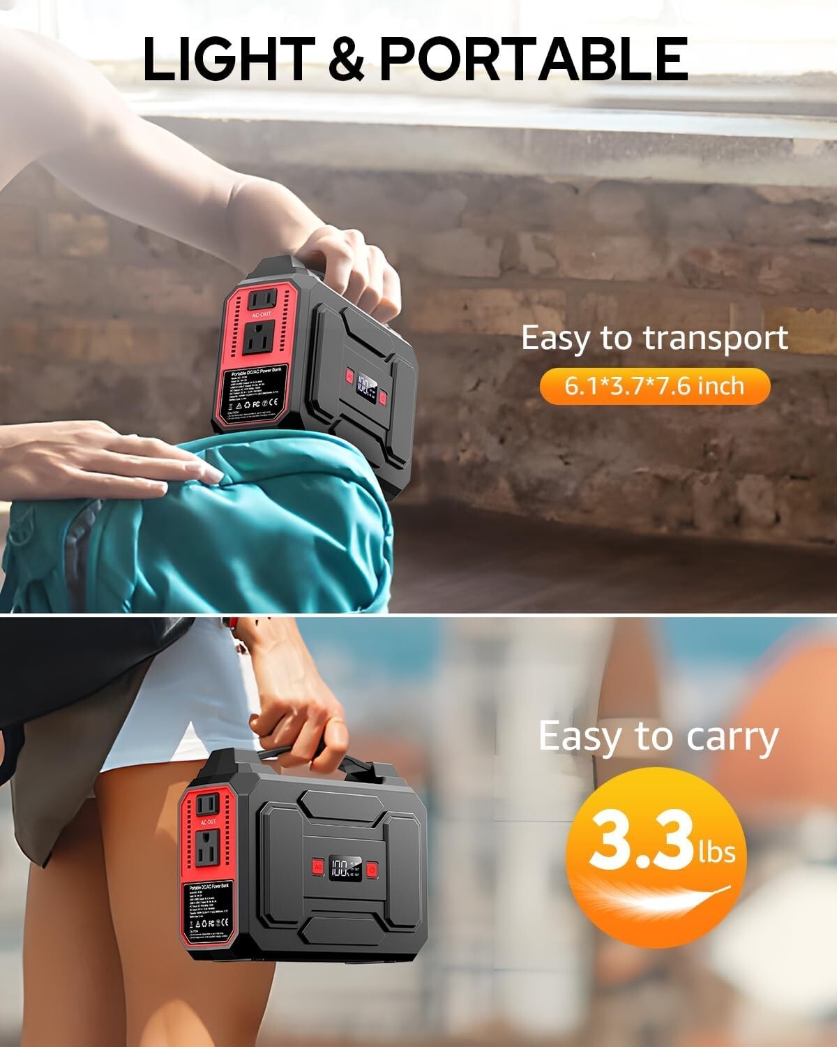 Emergency Ready 146Wh Power Bank - Reliable Solar Power for Outdoor Adventures