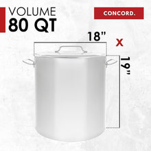 Load image into Gallery viewer, Versatile 80-Quart Stainless Steel Kettle with Lid - Perfect for Any Kitchen