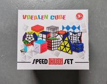 Load image into Gallery viewer, Variety Speed Cube Set – Includes 2x2, 3x3, Pyramid &amp; Mirror Cubes