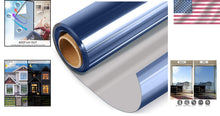 Load image into Gallery viewer, Daytime Privacy and Sun Blocking Window Tint - Reflective Film, 35.4'' x 393.7''