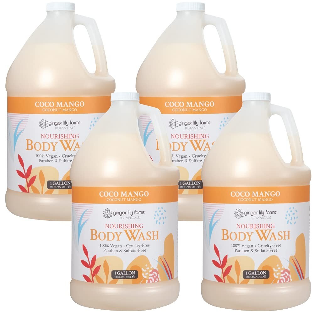 Cruelty-Free Nourishing Body Wash with Tropical Coconut Mango - Gallon Refill