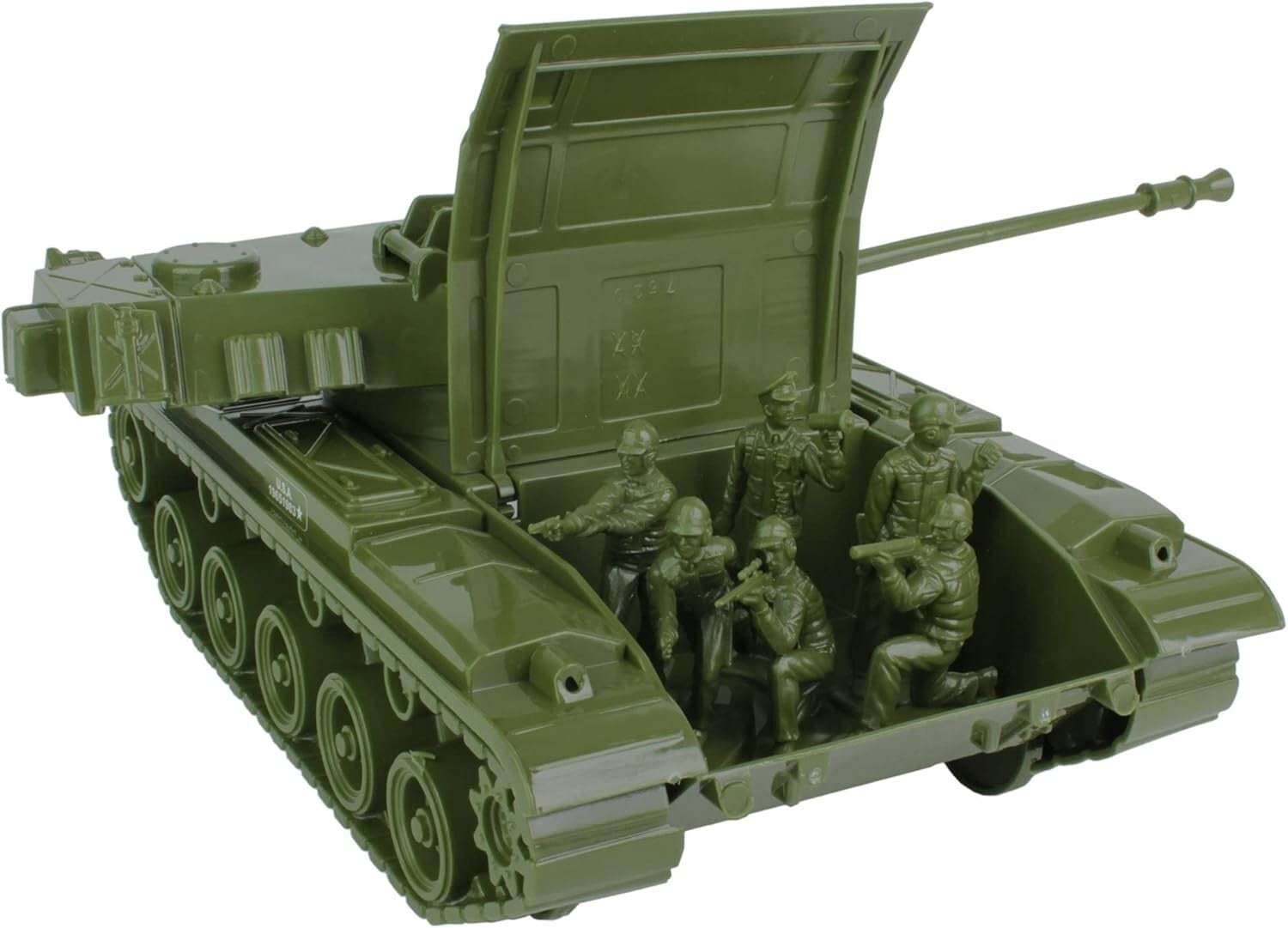 Large TimMee Walker Bulldog Tank Playset - 1:24 Scale with Soldier Figures