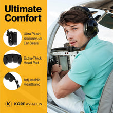 Load image into Gallery viewer, KORE Aviation Headset: Noise-Canceling, Dual Compatibility, Comfort, and Clarity