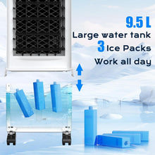 Load image into Gallery viewer, 3-in-1 Portable Evaporative Air Cooler with 9.5L Water Tank &amp; Remote Control