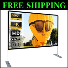 Load image into Gallery viewer, Premium 100-Inch 4K Movie Screen &amp; Stand - Quick Setup for Stylish Entertainment
