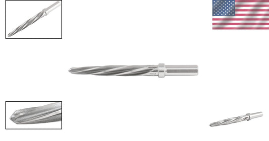 Precision 1/2" Spiral Flute Aligning Reamer with Tapered Tip for Metalwork