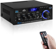 Load image into Gallery viewer, Versatile HiFi Stereo Mini Amplifier - Remote, Mic Jack &amp; 6 EQ Modes