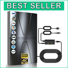 Load image into Gallery viewer, Amplified 1800 Miles 4K HD TV Antenna for Free Local Channels - Cuts Cable Costs