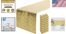 Load image into Gallery viewer, Dazzling Gold Sequin 12x72" Table Runners - Perfect for Parties, Weddings