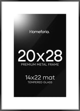 Load image into Gallery viewer, Modern Black 20x28 Picture Frame Set with Sawtooth Hangers for Wall Display