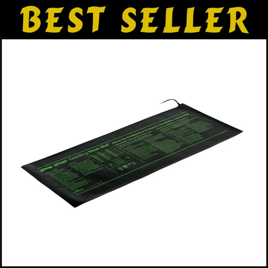 Durable Waterproof Heat Mat for Seedlings - 48"x20" with Instructional Prints