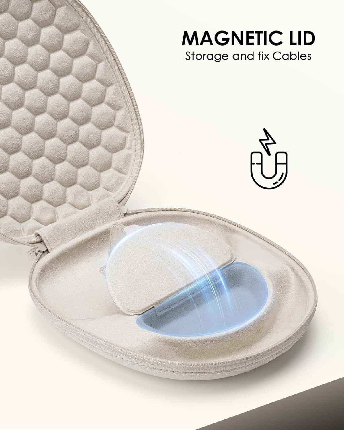 Shockproof Slimline Travel Case for AirPods Max – Honeycomb Protection Included