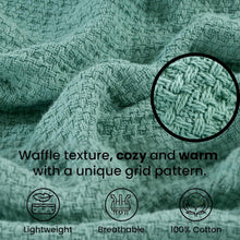 Load image into Gallery viewer, Versatile XXL King Bed Blanket 120”x120” - Soft, Lightweight Cotton for All Ages