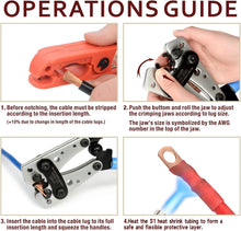 Load image into Gallery viewer, Professional Crimping Tool Kit for Copper &amp; Aluminum Battery Cables - 90pcs