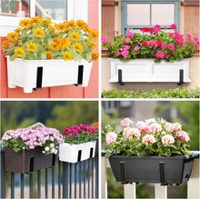 Load image into Gallery viewer, Versatile Wall &amp; Railing Planter Hooks - Stainless Steel &amp; Iron, Black Finish