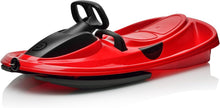 Load image into Gallery viewer, Durable Snow Sled for Kids &amp; Adults - Lightweight Toboggan with Steering Wheel