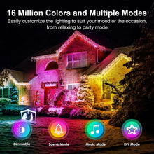 Load image into Gallery viewer, Multicolor Waterproof LED Rope Lights - App Control &amp; Music Sync for Outdoor Fun