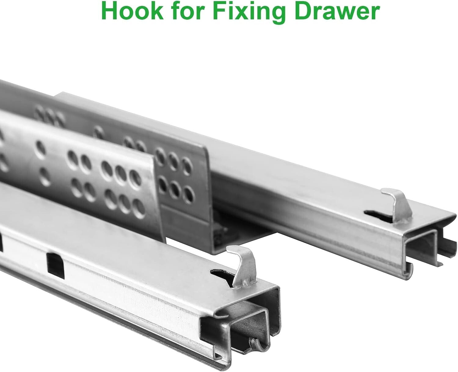 Heavy-Duty 14-Inch Undermount Drawer Slides with Soft Close - 6 Pairs Included
