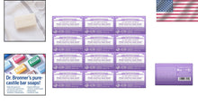 Load image into Gallery viewer, Vegan Lavender Castile Bar Soap - 5 oz x 12, Biodegradable &amp; Cruelty-Free