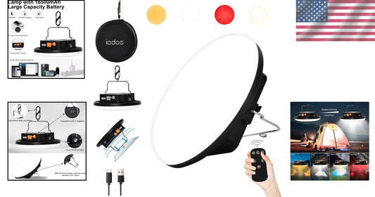 Portable 3000LM LED Camping Light with 16500mAh Battery – Emergency Brightness