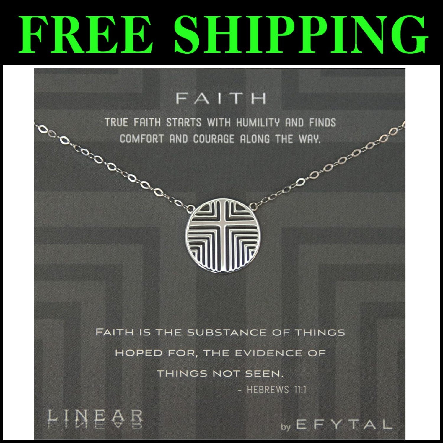 925 Sterling Silver Geometric Cross Pendant Necklace - Meaningful Gift for Teens