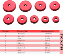 Load image into Gallery viewer, Lightweight 43-Piece Bearing Installation Kit with Standard &amp; Metric Adapters