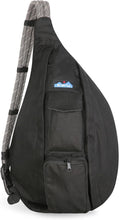 Load image into Gallery viewer, Versatile Black Sling Pack with Adjustable Rope Strap - Iconic Outdoor Style