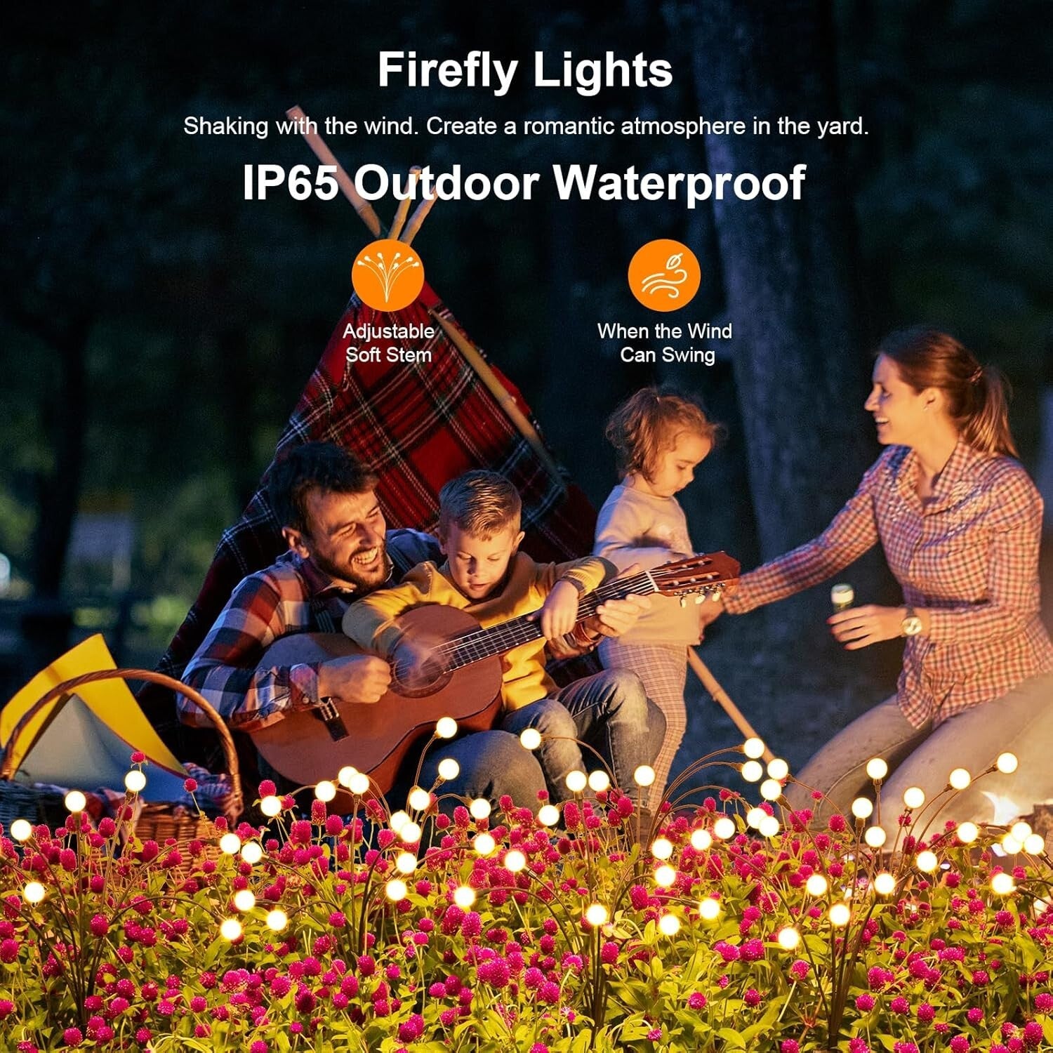 Waterproof Solar Firefly Lights – 12-Pack LED Garden Decor for All Occasions