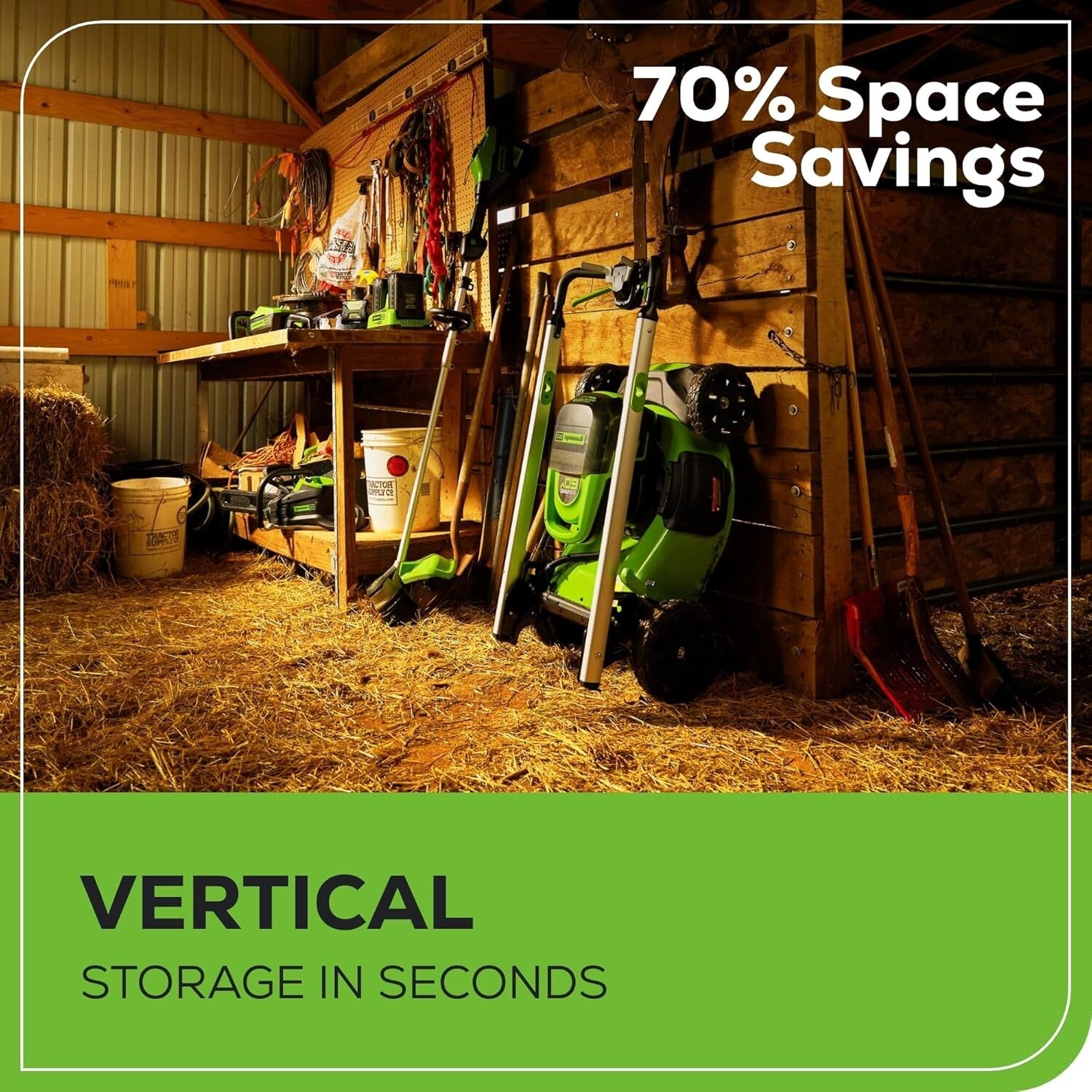 60V Cordless 21” Lawn Mower with LED Lights & Rapid Charger - Eco-Friendly Power