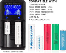 Load image into Gallery viewer, Compact Universal Battery Charger S2 with LCD Display &amp; 12V Car Adapter Included