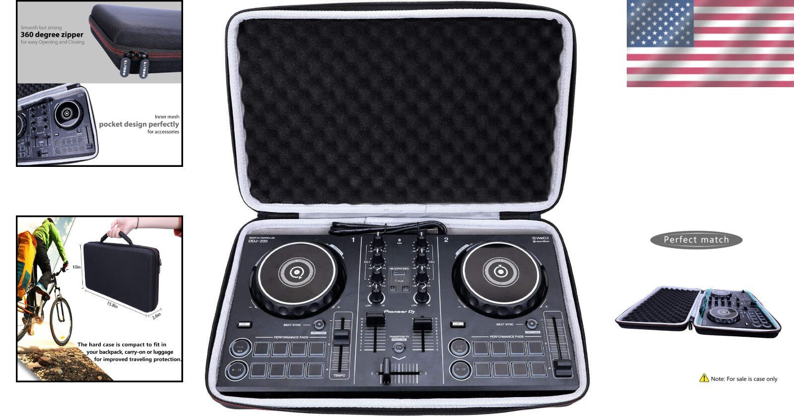 EVA Hard Case for Pioneer & Hercules DJ Controllers - Shockproof Protection