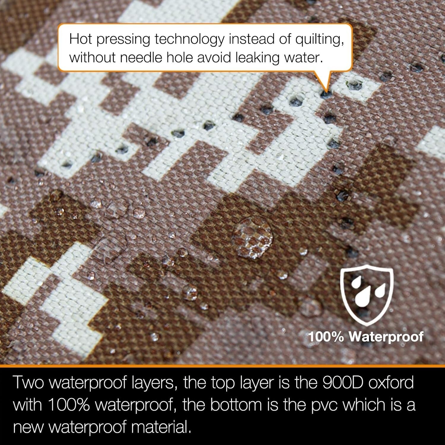 Camouflage Dog Hammock Seat Cover for Trucks - Machine Washable & Universal Fit