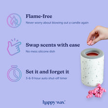 Load image into Gallery viewer, Luxury Indigo Wax Warmer with Silicone Dish and 3-Hour Auto Shut Off Timer