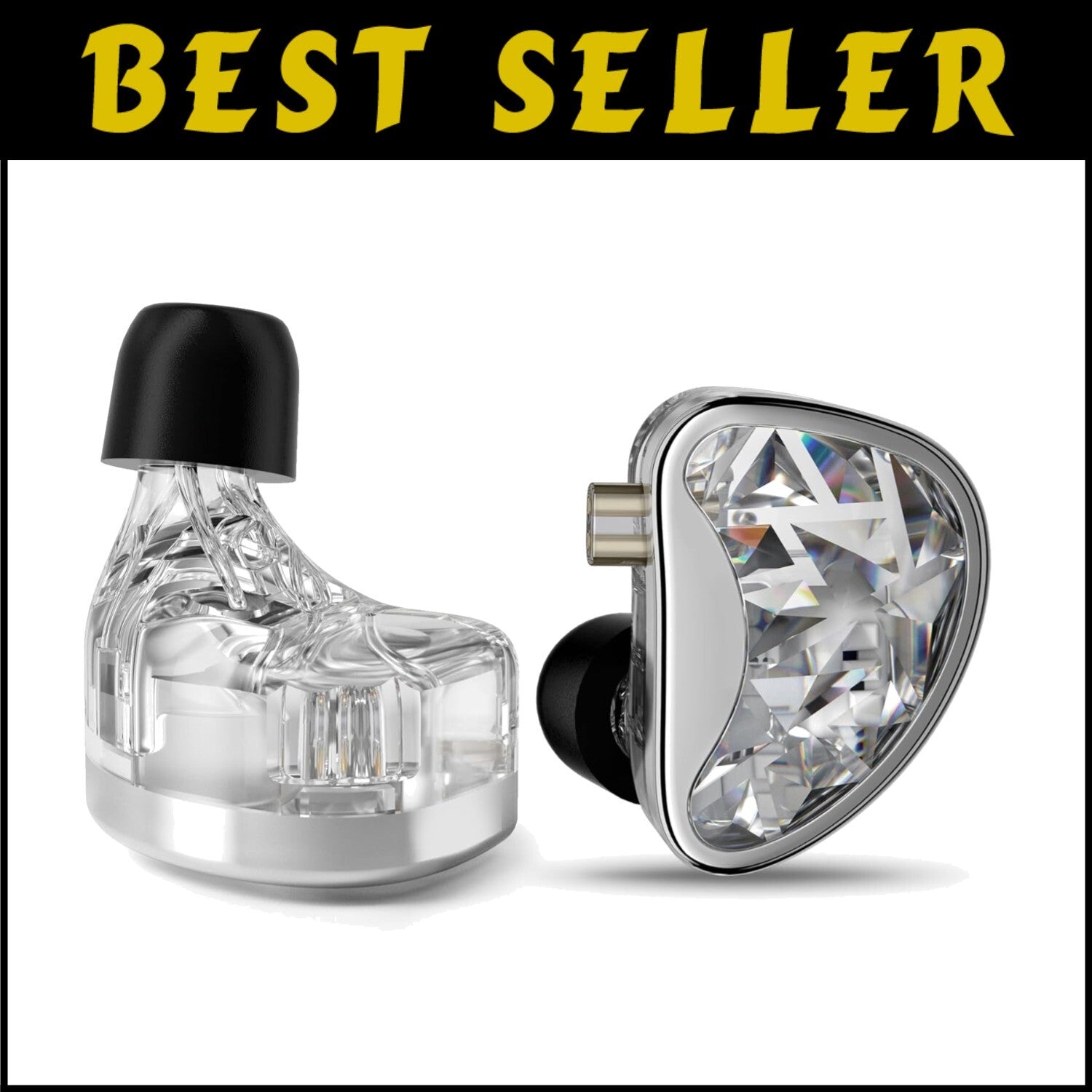 IEM Earphones with 24 Balanced Armature Drivers & Detachable Cable - HiFi Sound