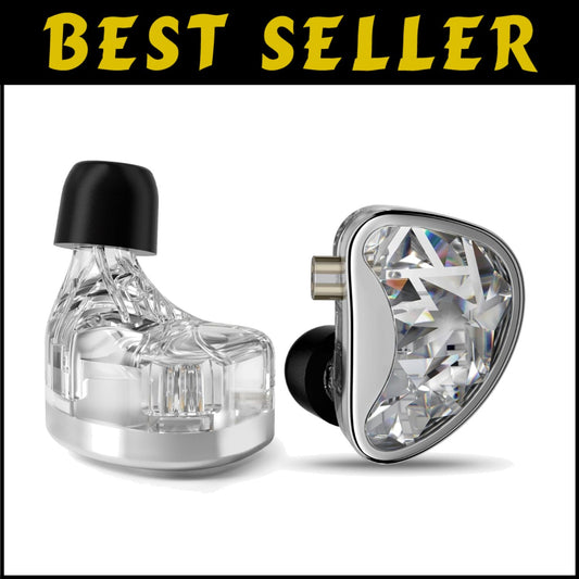 IEM Earphones with 24 Balanced Armature Drivers & Detachable Cable - HiFi Sound