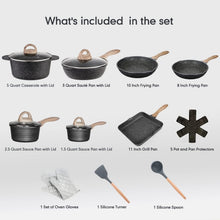 Load image into Gallery viewer, Complete Nonstick Cooking Set - 20 Pcs of Induction and Gas Compatible Cookware